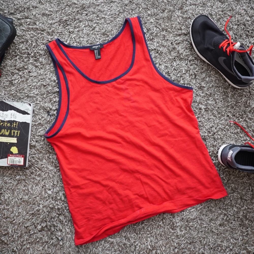 Red and Blue Tank Top